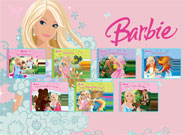 Игра Барби коллекция пазлов