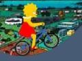 Игра Лиза Симпсон велосипед