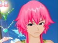 Игра Макияж девочки с розовыми волосами