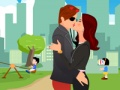 Игра Пикантный поцелуй в парке