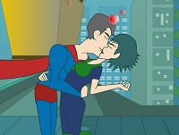 Игра Поцелуй супер героя